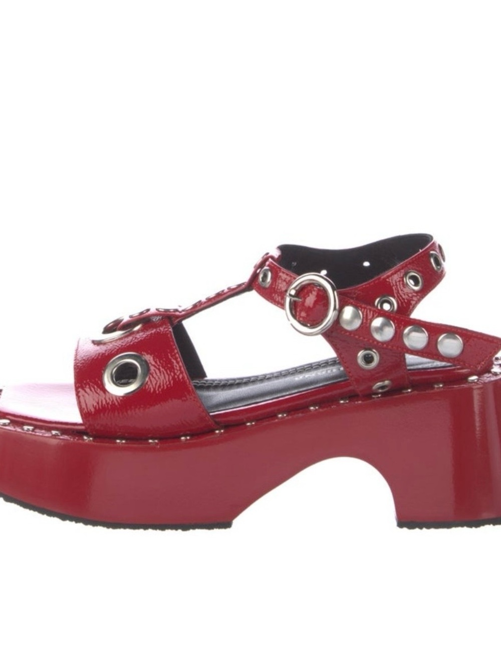 Nicole Saldana Patent Leather Gladiator Sandals - Picture 7 of 7